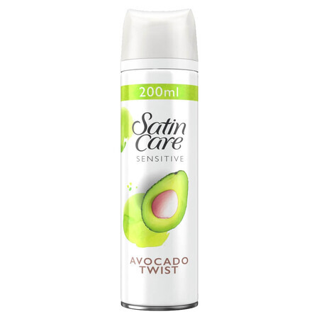 Gillette Satin Care, Gel de ras, Avocado Twist, 200 ml