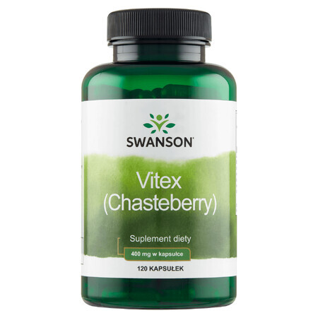 Swanson Vitex Chasteberry, imaculat, 120 capsule