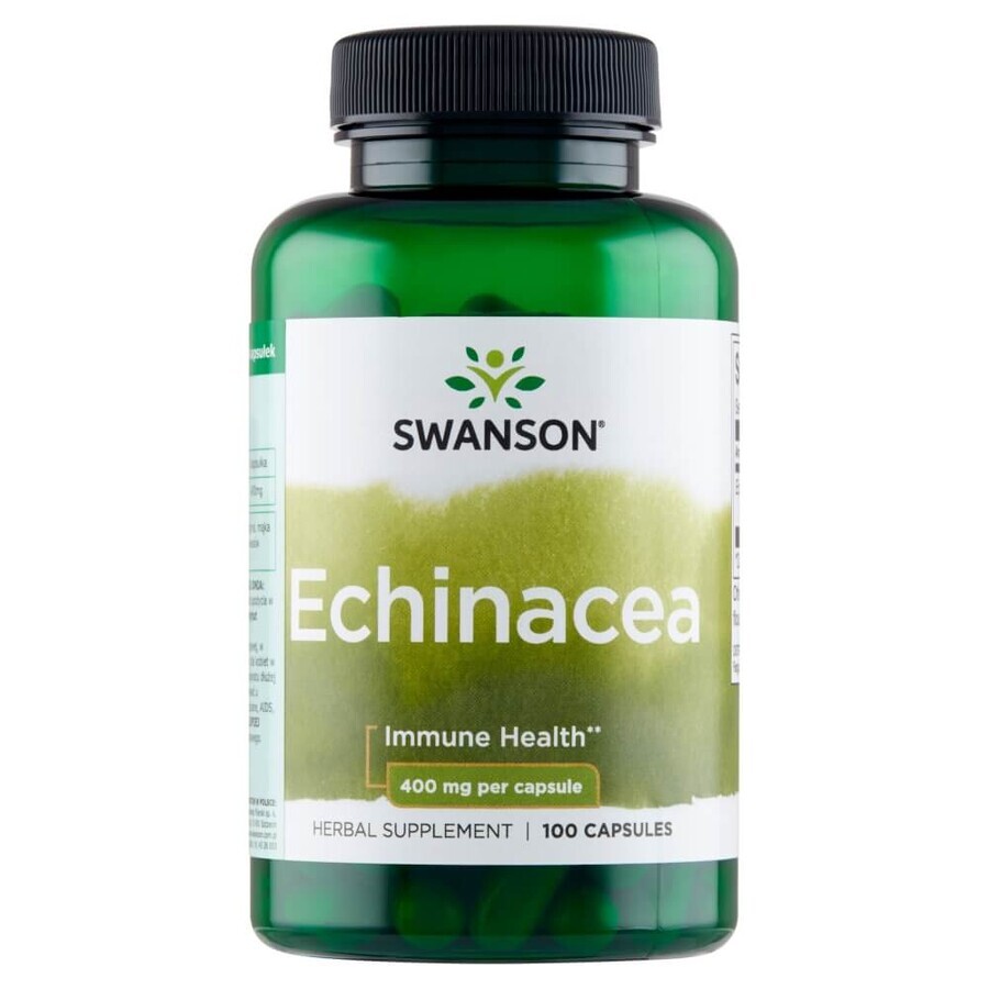 Swanson Echinacea 400 mg, cucuruz violet, 100 capsule