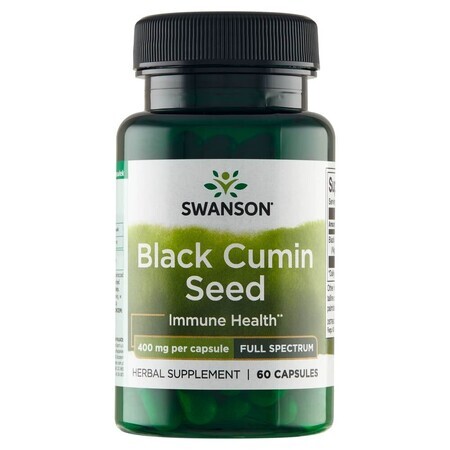 Swanson Full Spectrum Black Cumin Seed, black cumin seeds, 60 capsules