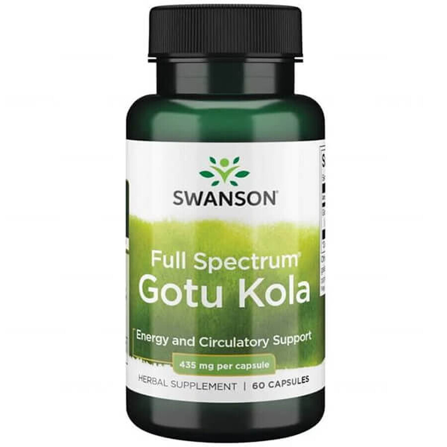 Swanson Full Spectrum Gotu Kola, Centella Asiatica, 60 gélules