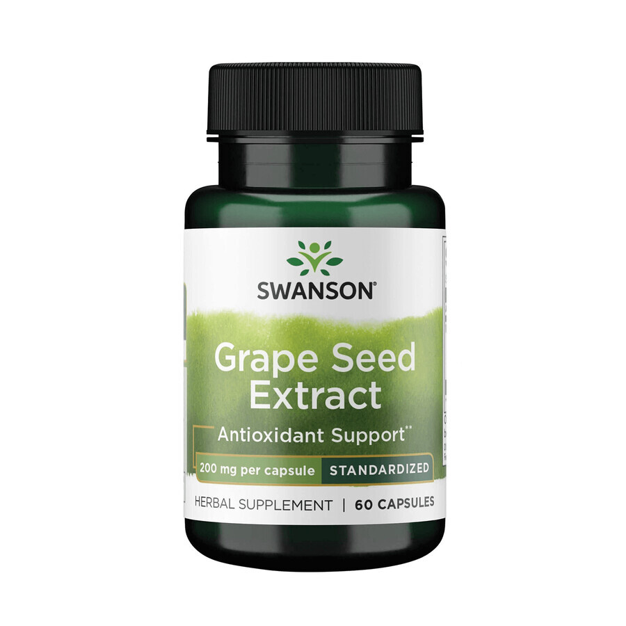 Swanson Grape Seed Extract MegaNatural Gold, extrait de pépins de raisin, 60 gélules