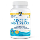 Nordic Naturals Arctic Cod Liver Oil, Zitronengeschmack, 90 Kapseln