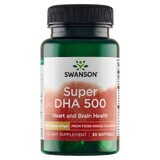 Swanson Super DHA 500, ulei de calmar, 30 capsule