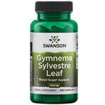 Swanson Gymnema Sylvestre Leaf, frunze de gurmar, 100 capsule