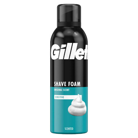 Gillette, Spumă de ras pentru piele sensibilă, 200 ml