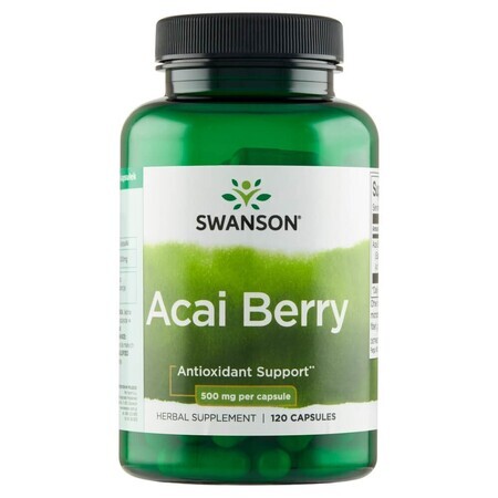 Swanson, Acai Berry 500 mg, Acai berries, 120 capsules