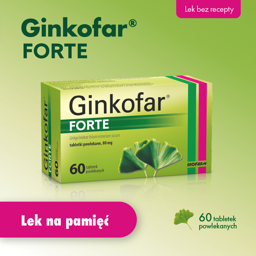 Ginkofar Forte 80 mg, 60 Filmtabletten