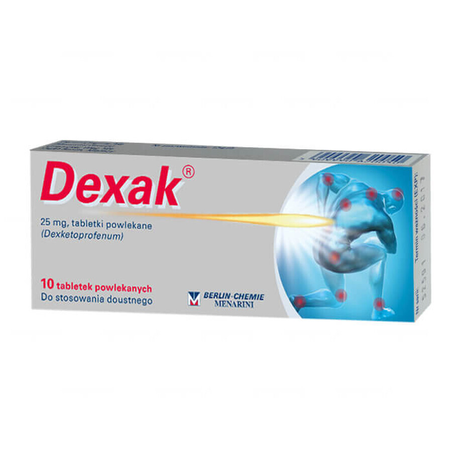 Dexak 25 mg, 10 comprimate filmate