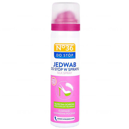 No36, mătase pentru picioare spray, elimină transpirația excesivă, 75 ml