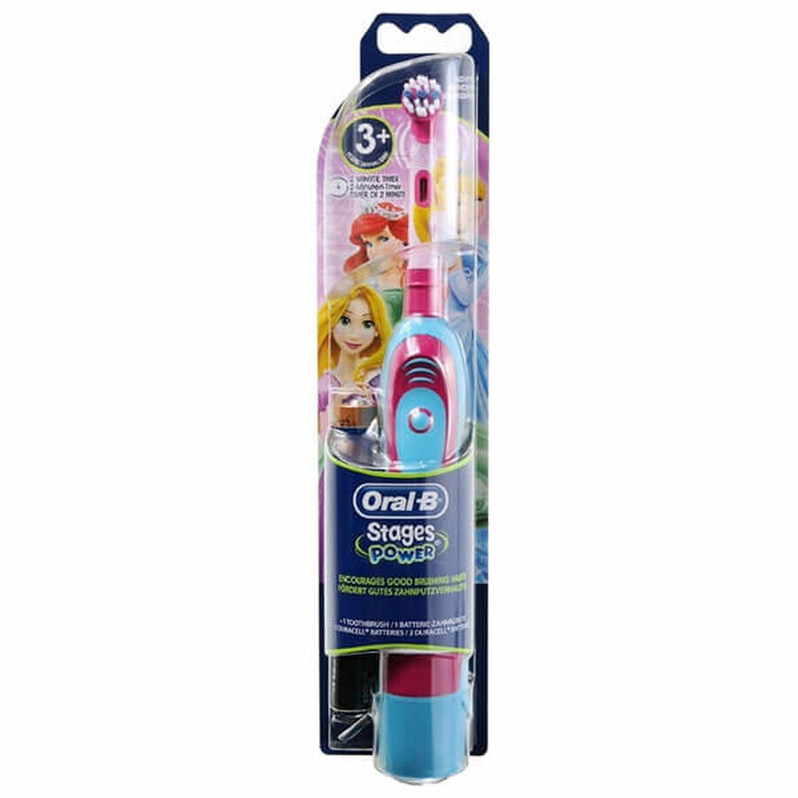 Oral-B Stages Power, periuță de dinți electrică cu baterie, Kids Girl, de la 3 ani, 1 buc