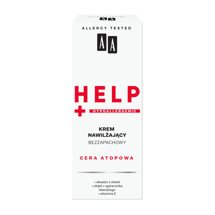 AA Help, Piele atopică, cremă hidratantă fără parfum, 50 ml