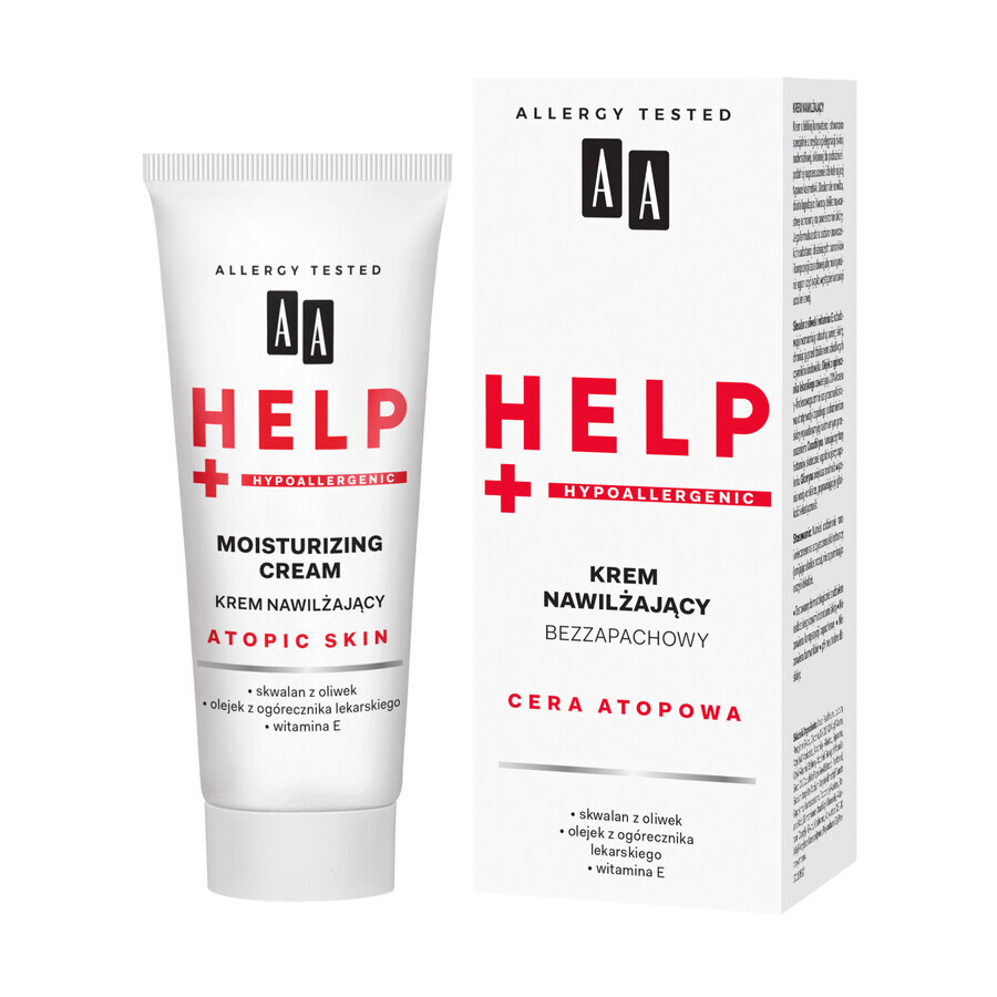 AA Help, Piele atopică, cremă hidratantă fără parfum, 50 ml