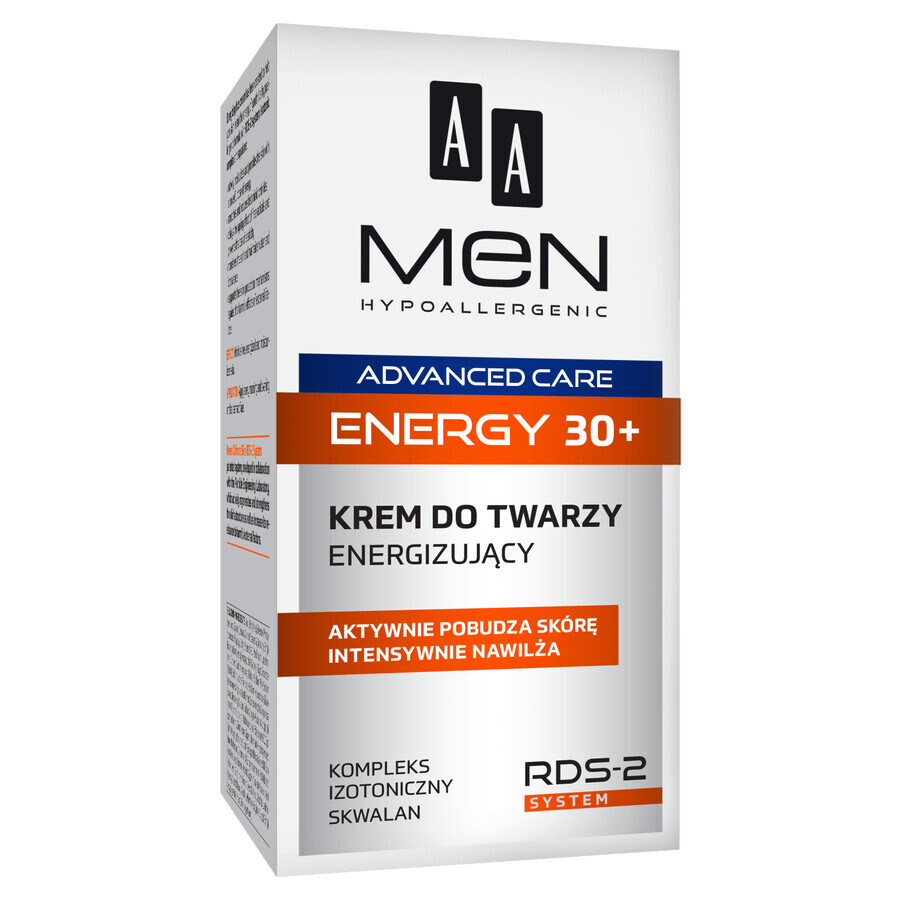 AA Men Energy, cremă energizantă 30+, 50 ml