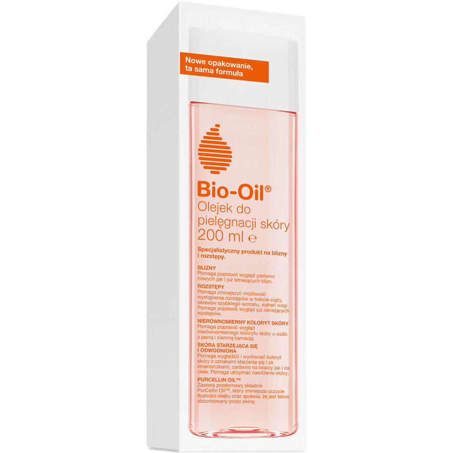 Bio-Oil, ulei specializat pentru îngrijirea pielii pentru cicatrici și vergeturi, 200 ml