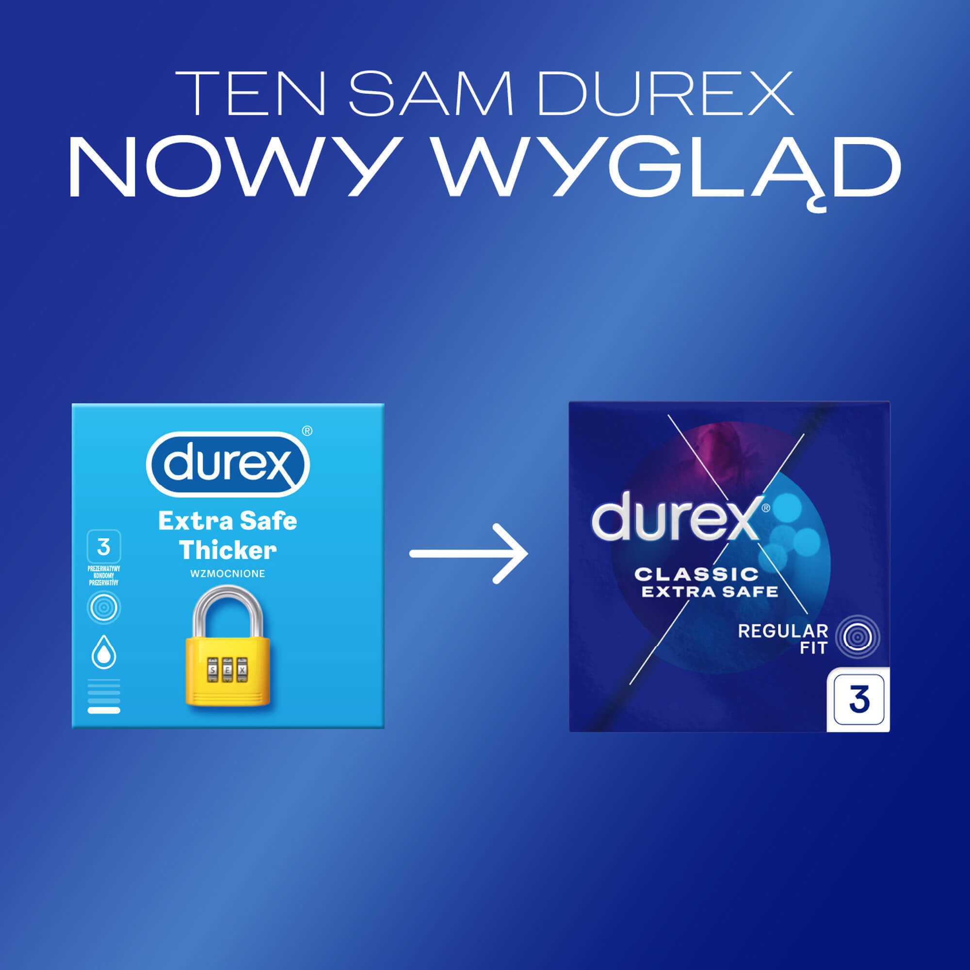 Durex Extra Safe, prezervative cu mai mult lubrifiant, întărite, 3 bucăți