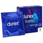 Durex Extra Safe, preservativi con più lubrificante, rinforzati, 3 pezzi