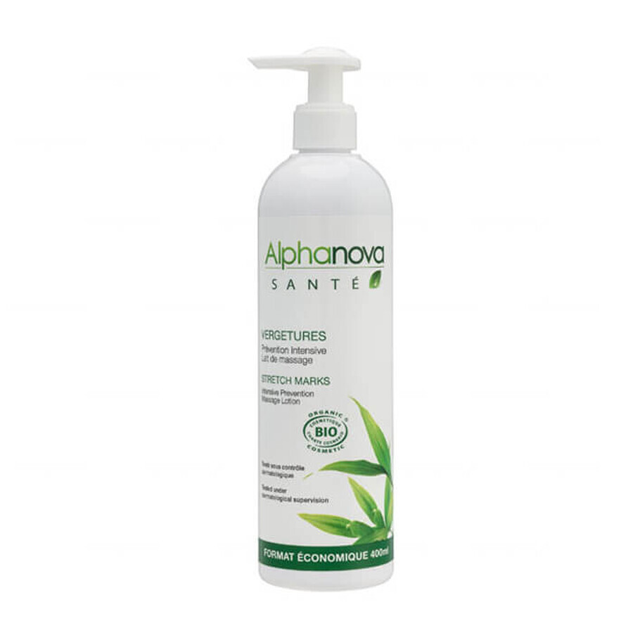 Alphanova Sante, leche a base de aceites vegetales contra las estrías, 400 ml