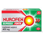 Nurofen Express Forte 400 mg, 20 capsules molles