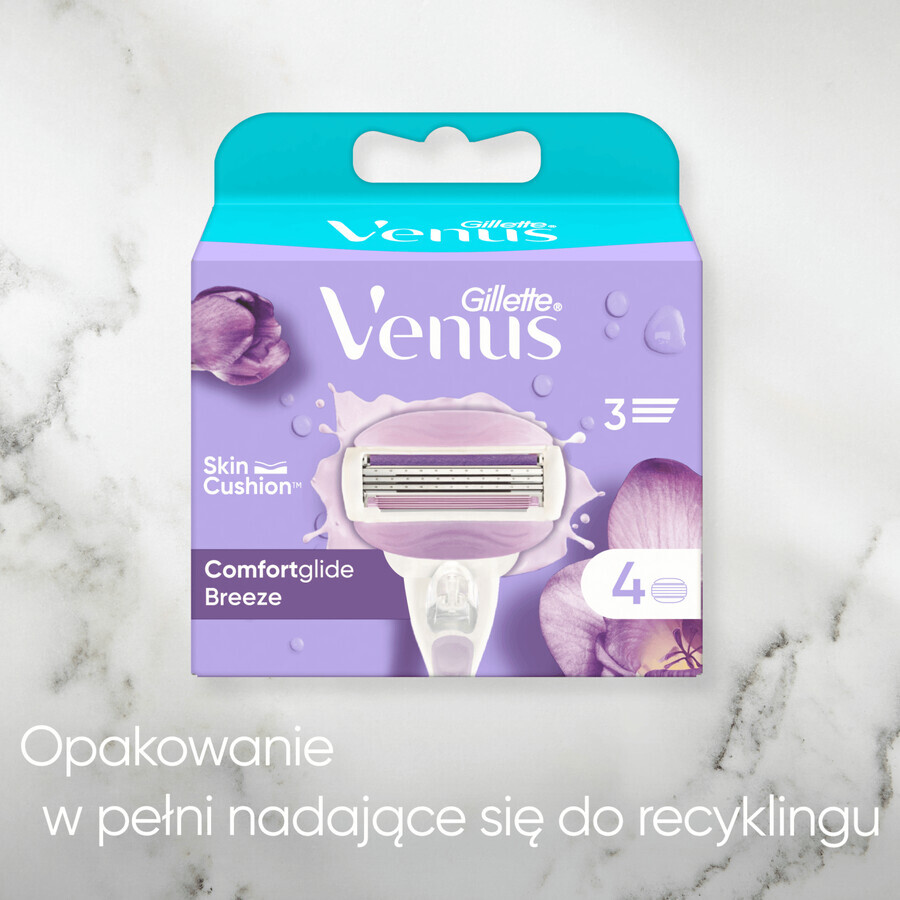 Gillette Venus Breeze, wisselpatronen, 4 stuks