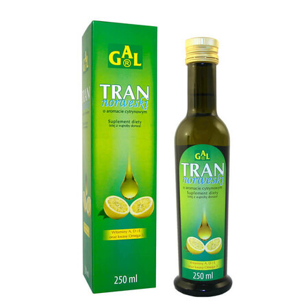 GAL Olio dietetico norvegese, aroma di limone, 250 ml