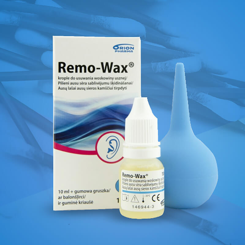 Remo-Wax, picături pentru îndepărtarea cerumenului, 10 ml + perlă de cauciuc