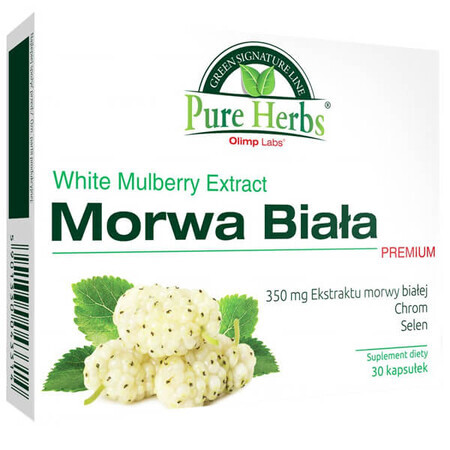 Olimp Pure Herbs White Morera Premium, 30 cápsulas