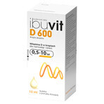 Ibuvit D 600, vitamina D pentru sugari și copii, picături orale, 10 ml