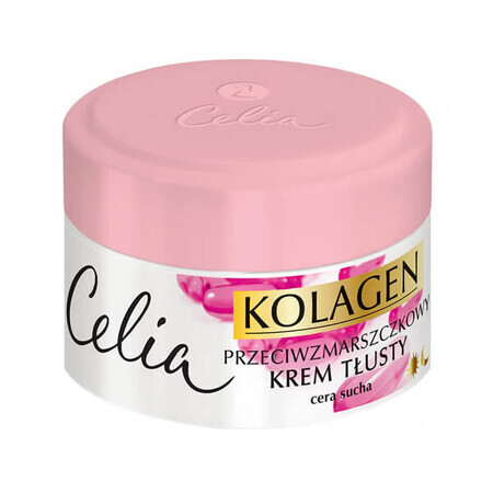 Celia Kolagen, cremă grasă antirid, piele uscată, 50 ml