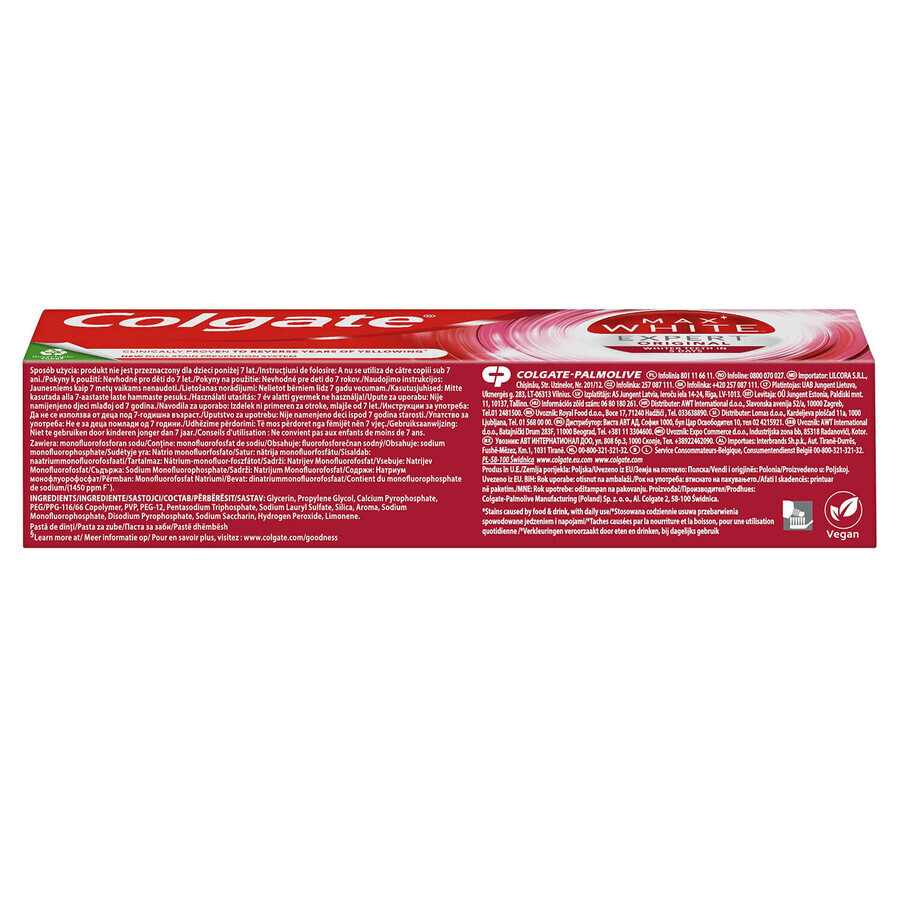 Colgate Max White Expert Original pastă de dinți de albire, 75 ml