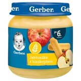 Gerber, Desert, măr cu biscuiți, după 6 luni, 125 g