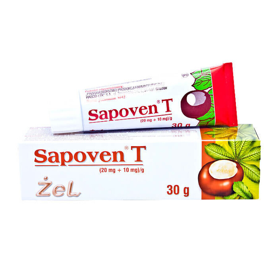 Sapoven T (20 mg + 10 mg)/g, gel, 30 g