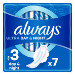 Always Ultra, șervețele sanitare cu aripi, Noapte, 7 buc