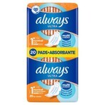 Always Ultra, prosoape igienice cu aripi, Normal Plus, 20 buc