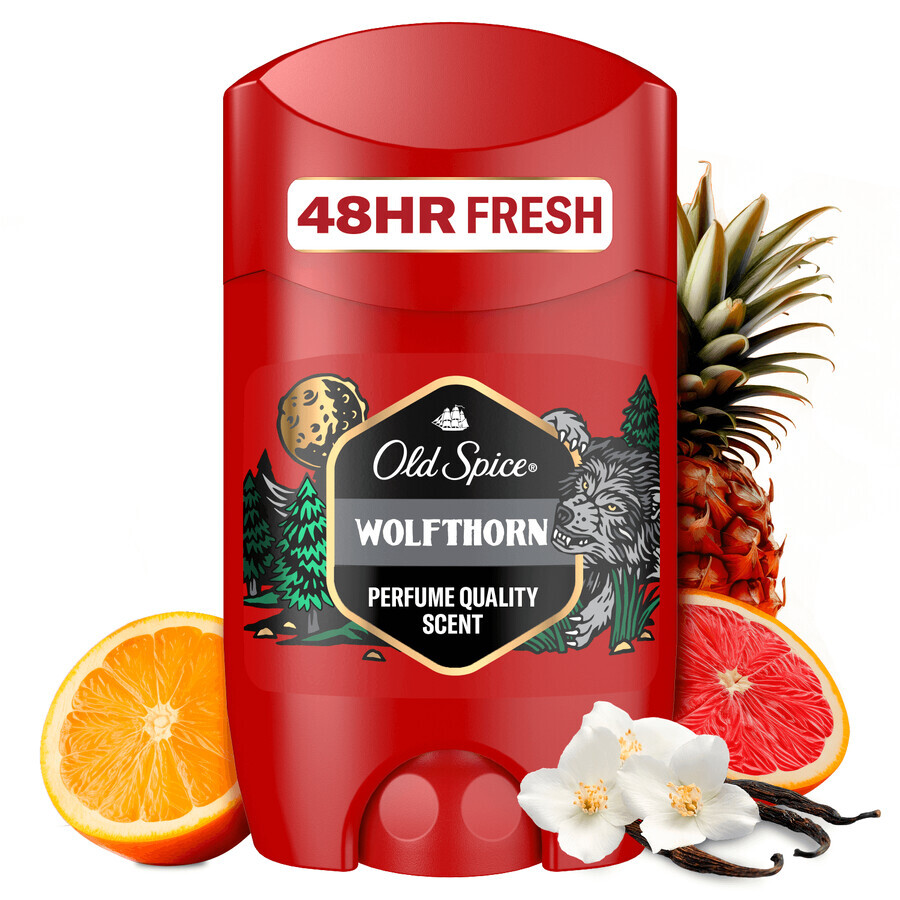 Old Spice, desodorante en barra, WolfThorn, 50 ml