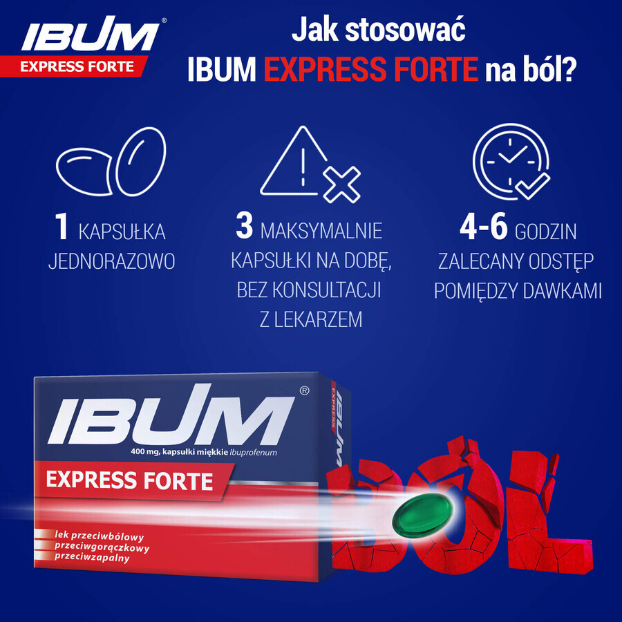 Ibum Express Forte 400 mg, 12 Weichkapseln