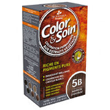 Color&amp;Soin, vopsea de păr, 5B, maro ciocolatiu, 135 ml