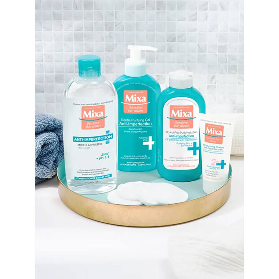 Mixa Contra Imperfecciones, fluido micelar, pieles mixtas y grasas, 400 ml