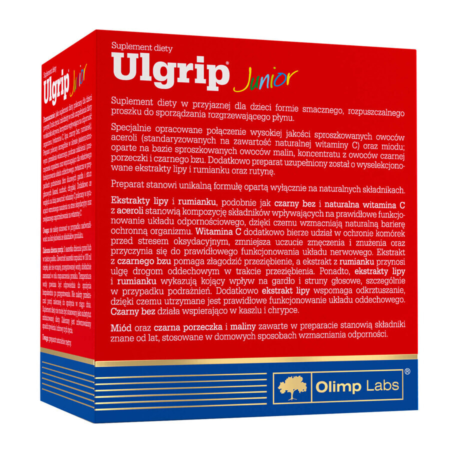 Olimp Ulgrip Junior, goût framboise, 10 sachets