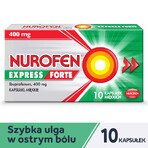 Nurofen Express Forte 400 mg, 10 Weichkapseln