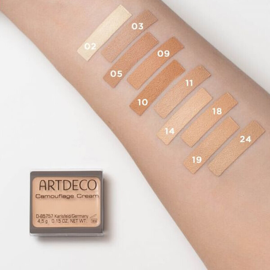 Artdeco, concealer, camuflaj compact, nr. 1, verde neutralizant, 4,5 g