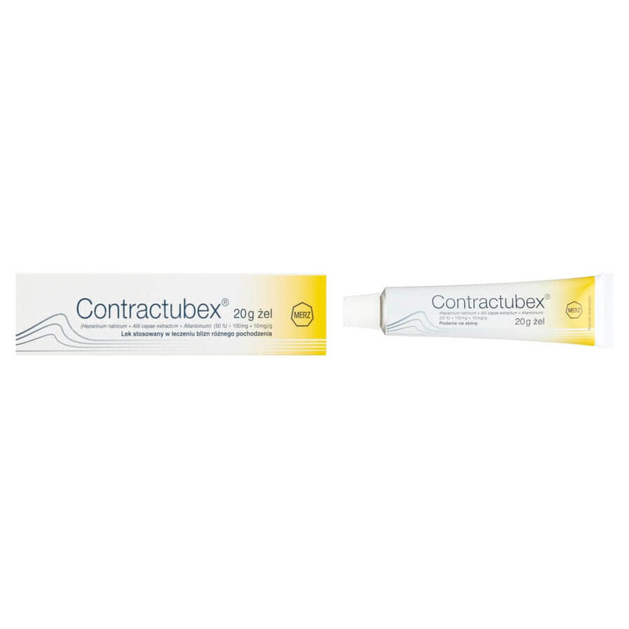 Contractubex (50 UI + 100 mg + 10 mg)/g, gel cicatrizant, 20 g