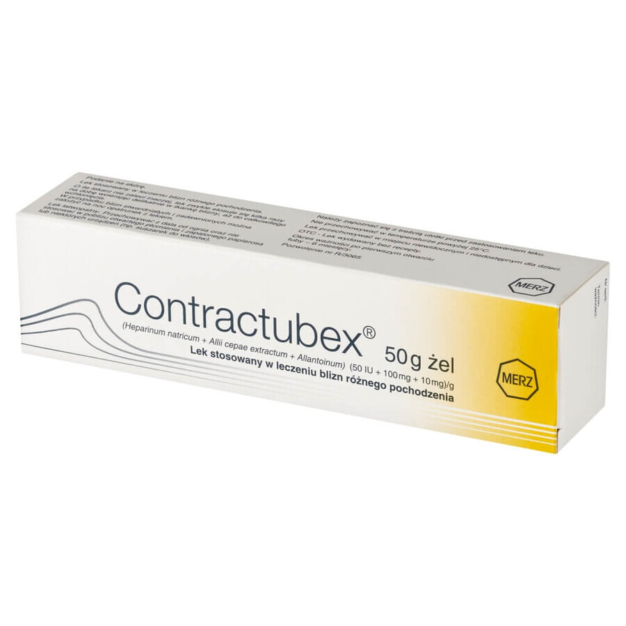 Contractubex (50 UI + 100 mg + 10 mg)/g, gel cicatrizant, 50 g