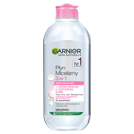 Garnier, Loțiune micelară 3în1, piele sensibilă, 400 ml