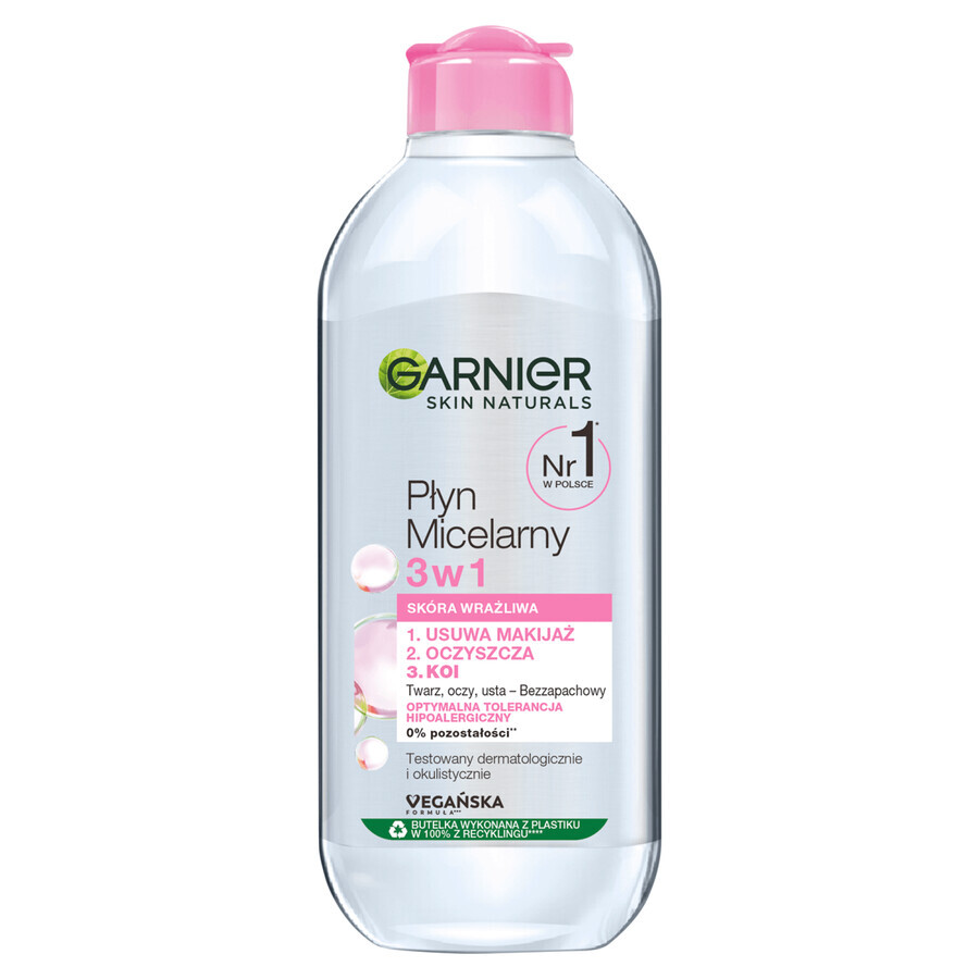 Garnier, Loțiune micelară 3în1, piele sensibilă, 400 ml