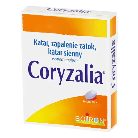 Boiron Coryzalia, 40 geïrriteerde tabletten