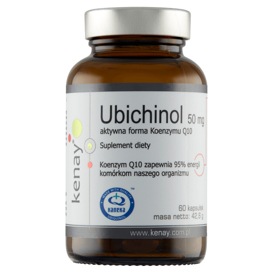 Kenay Ubiquinol 50 mg, forma attiva del coenzima Q10, 60 capsule