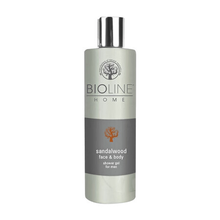 Bioline, Gel doccia per viso e corpo, Sandalo Uomo, 250 ml