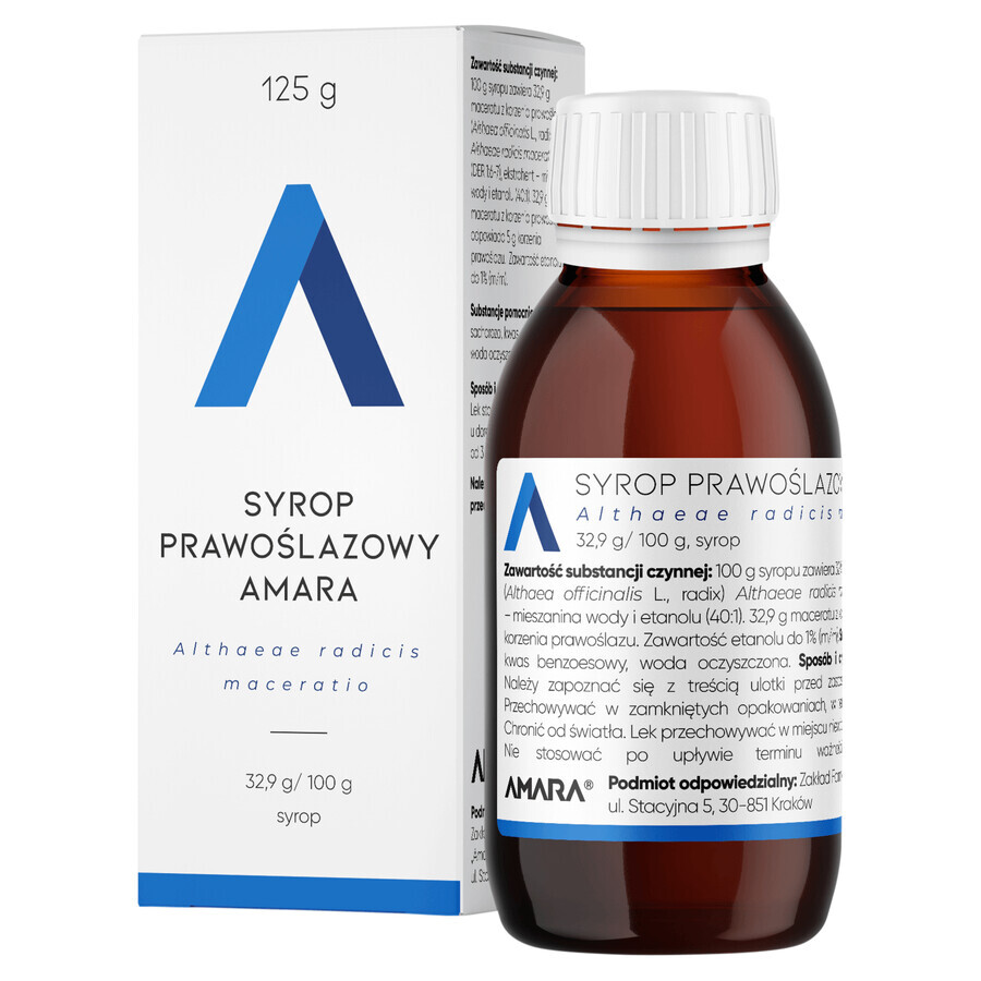 Sirop de Amara rhodopsis 35,9 g/100 g, 125 g