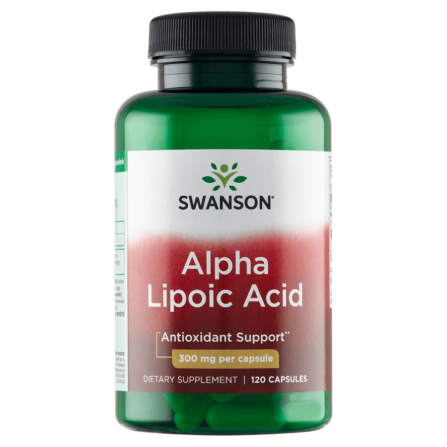 Acid alfa lipoic Swanson, acid alfa lipoic 300 mg, 120 capsule